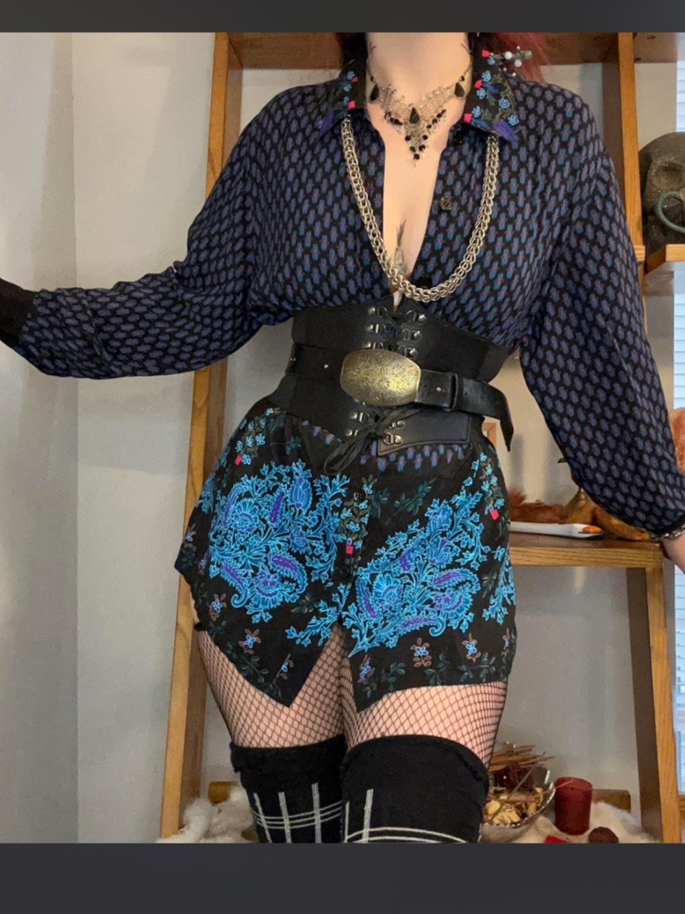 Vintage Luxury Silk Art Deco Diane Von Furstenburg blouse / dress
